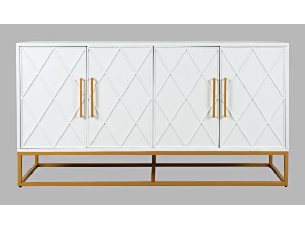 Argyle Glen 60" Accent Cabinet in White