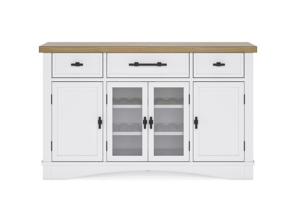 Ashley Furniture Ashbryn Dining Server in White/Natural