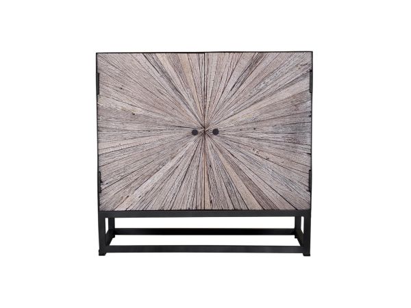 Astral Plains 2 Door Accent Cabinet in Reclaimed Grey