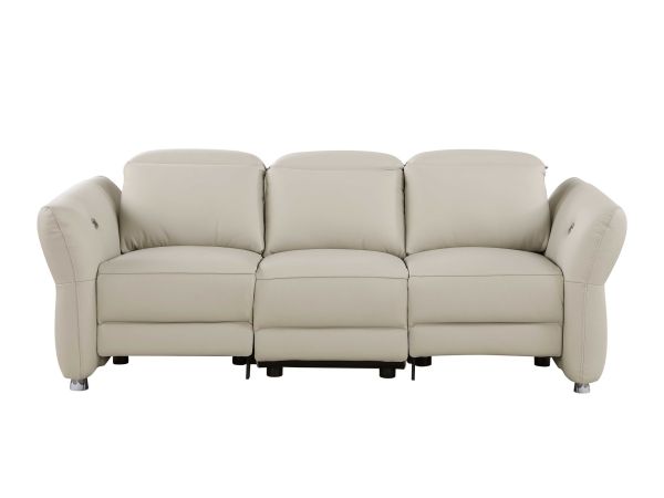 Chintaly Imports Atlanta Contemporary One-touch Reclining Modular Sofa in Beige