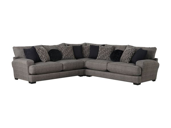 Jackson Furniture Ava Sectional w/ USB Port in Pepper