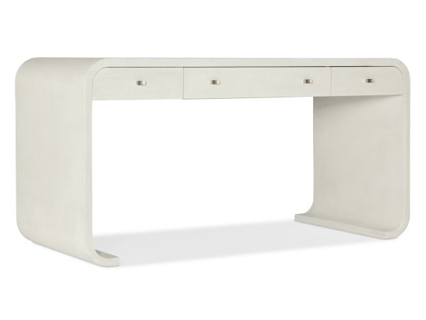 Hooker Furniture Serenity Bayport Writing Desk in Off-White