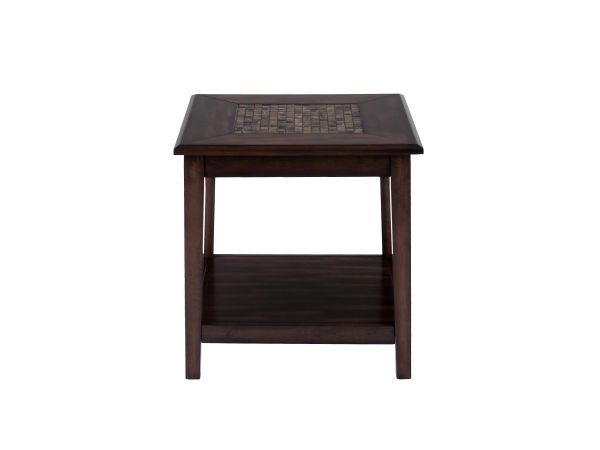 Baroque End Table in Brown