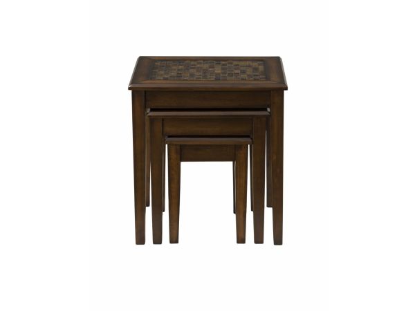 Baroque Nesting Tables in Brown