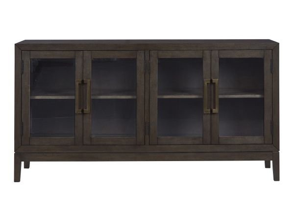 Ashley Furniture Burkhaus Dining Server in Dark Brown