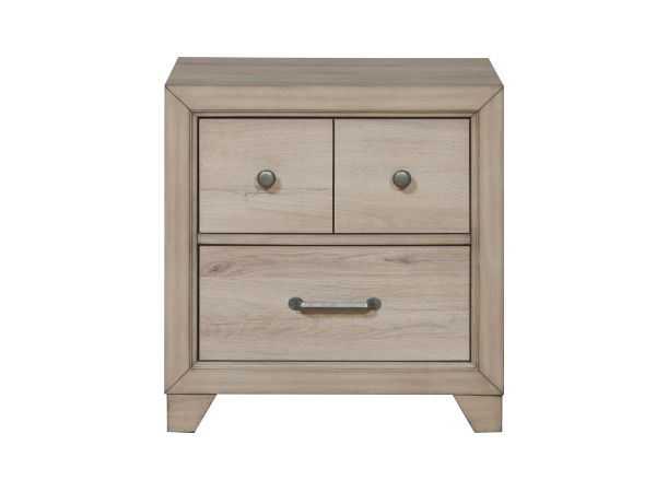 Samuel Lawrence River Creek  Youth Two Drawer Nightstand with USB in Brown