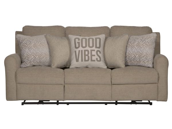 Calvin Reclining Sofa in Putty
