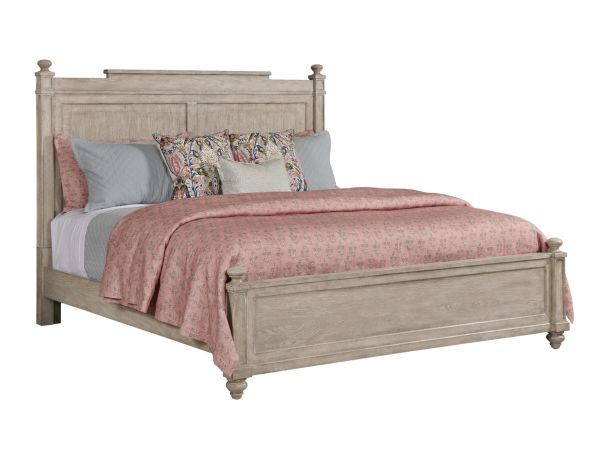 Cambric Sova Panel Bed in Breve