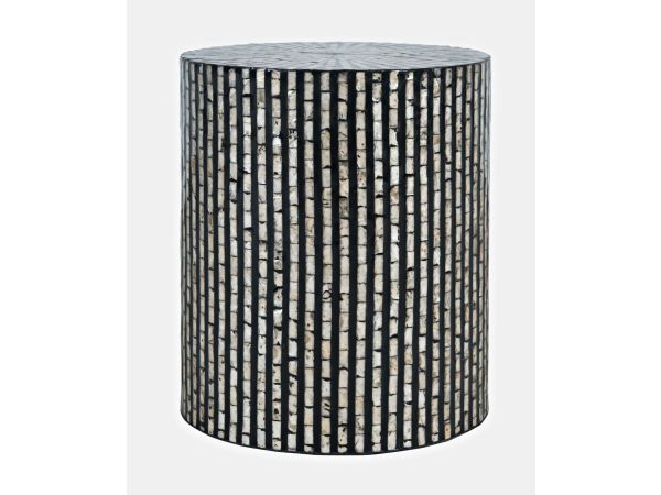 Capri Small Accent Table in Black