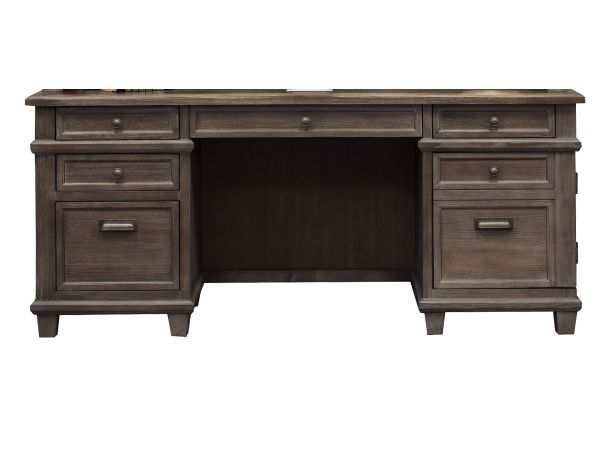 Carson 68″ W Credenza in Weathered Gray