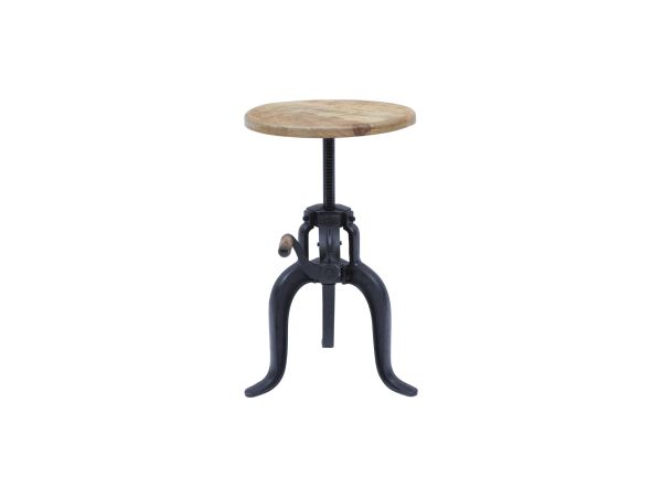 Carter Cast Iron  Crank Table in Beige