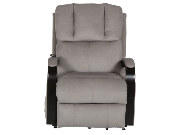 Chandler Power Lift Recliner w/Heat & Massage in Aluminum