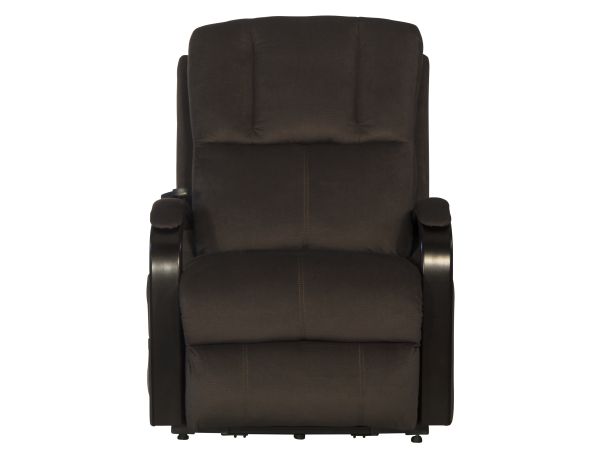 Chandler Power Lift Recliner w/Heat & Massage in Walnut