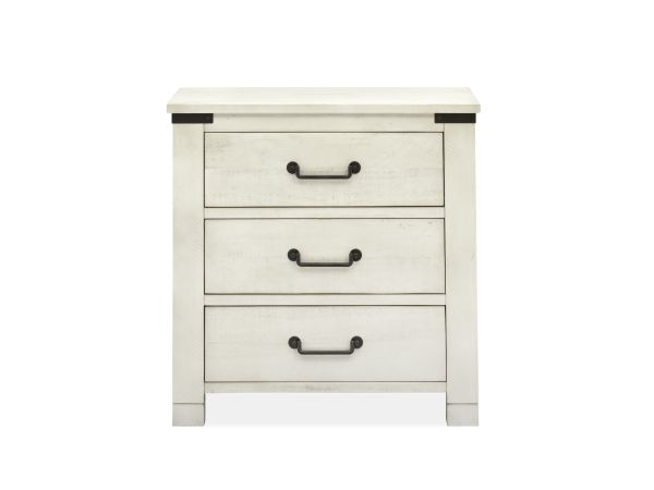 Chesters Mill Drawer Nightstand in Alabaster