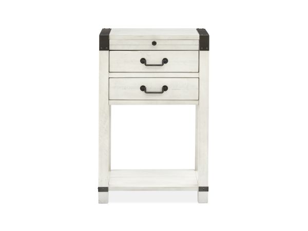 Chesters Mill Open Nightstand in Alabaster