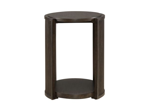 Liberty Furniture City View Chairside Table in Coffee Bean