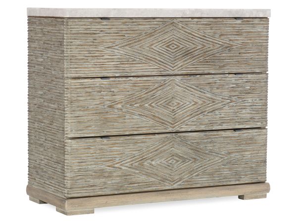 Hooker Furniture Amani Three-Drawer Accent Chest in Light Wood