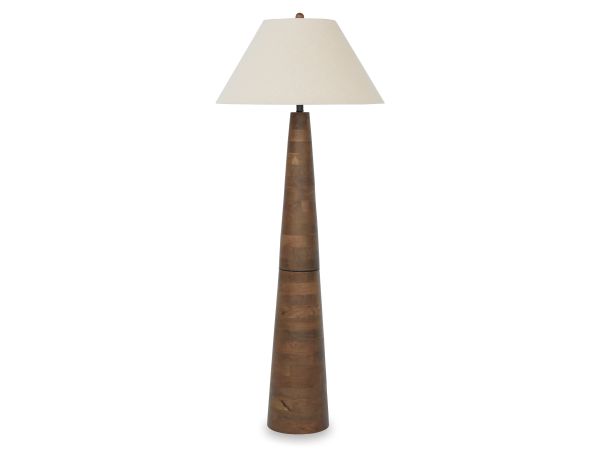 Ashley Furniture Danset Floor Lamp in Brown