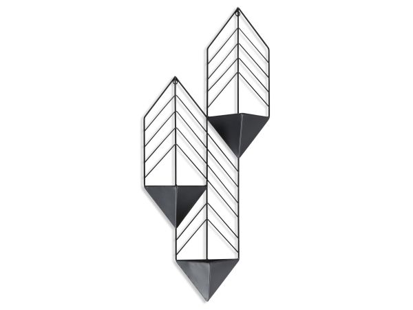 Ashley Furniture Dashney Wall Planter On Stand in Black