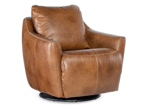 Hooker Furniture Beau Swivel w/PWR Footrest in Brown