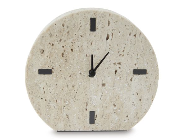 Ashley Furniture Donfordson Table Clock (Set of 2) in Beige