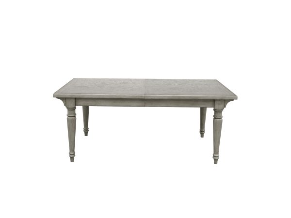 Madison Ridge Farmhouse Leg Table in Buff Grey
