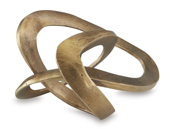 Ashley Furniture Dunnruck Sculpture in Antique Brass