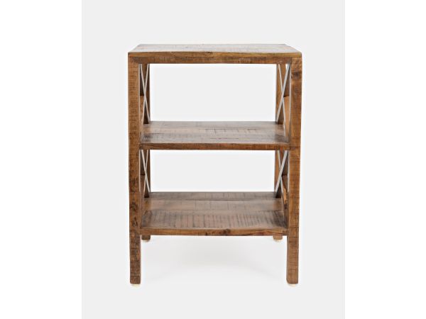Dylan X Side Accent Table in Chestnut