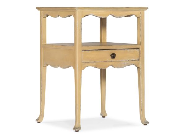 Hooker Furniture Charleston One-Drawer Accent Table in Yellows