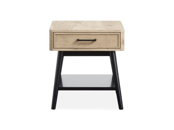Magnussen Fletcher Rectangular End Table in Driftwood