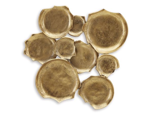 Ashley Furniture Gageton Wall Decor in Antique Gold