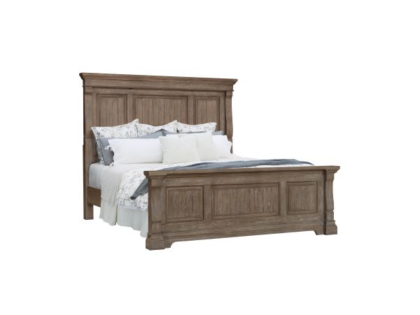 Samuel Lawrence Lawson's Creek Panel Bed in Weathered Oak