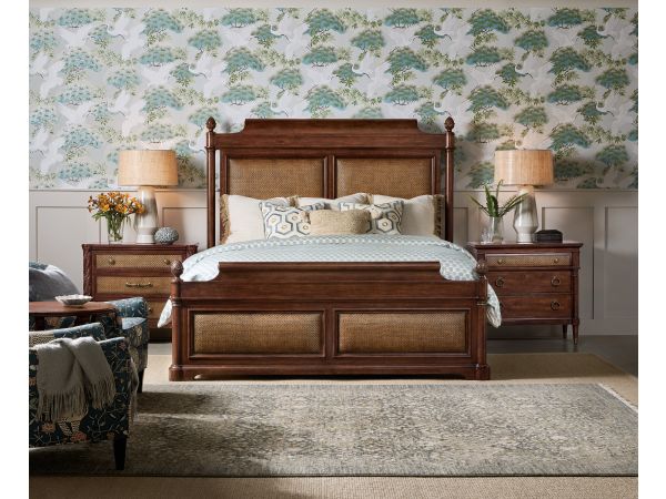 Hooker Furniture Charleston Panel Bedroom Set - Dark Wood