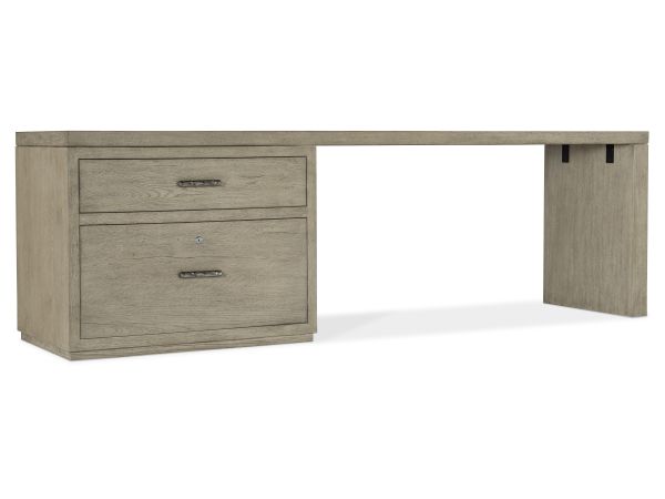Hooker Furniture Linville Falls 96" Desk with Lateral File in Mink