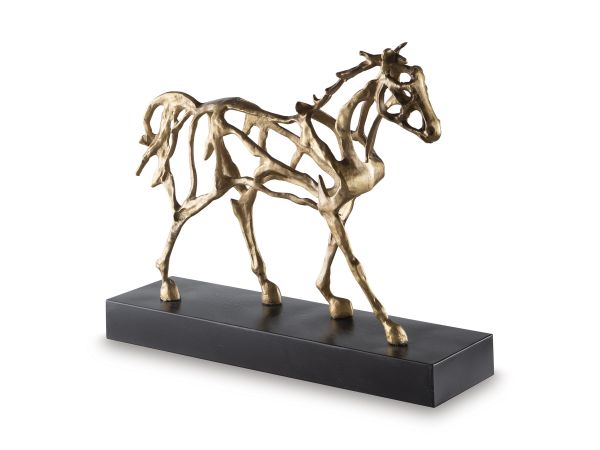 Ashley Furniture Grainville Sculpture in Antique Gold
