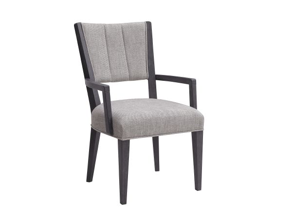 Quincy Upholstered Arm Chair in Molasses
