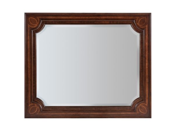 Hooker Furniture Charleston Square Mirror in Dark Wood