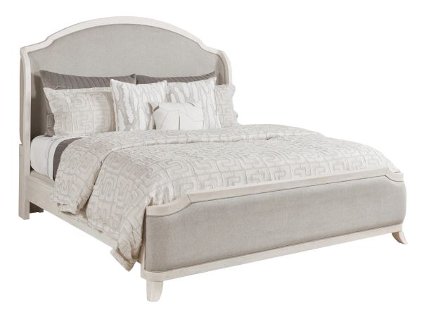 Harmony Carlyn Upholstered Bed in Eggshell