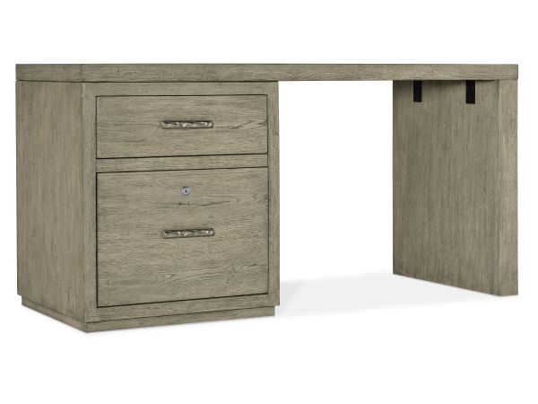Hooker Furniture Linville Falls 60" Desk with One File in Mink