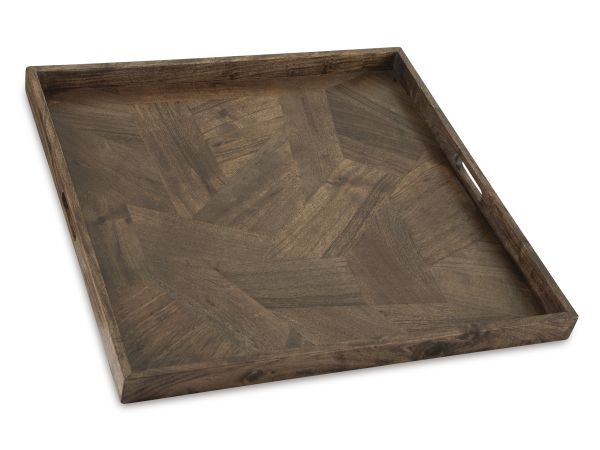 Ashley Furniture Heddford Tray in Brown