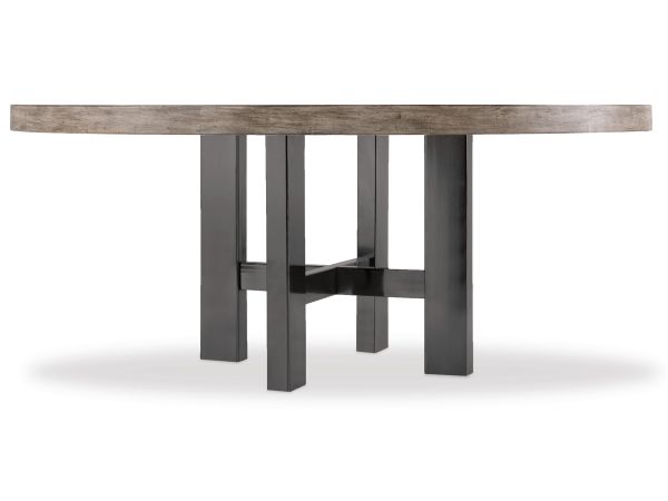 Hooker Furniture Curata 72in Round Dining Table in Mountain Modern