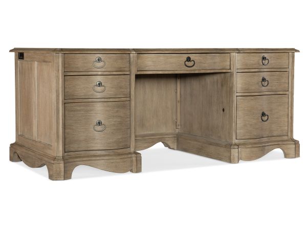 Hooker Furniture Corsica Executive Desk in Light Wood