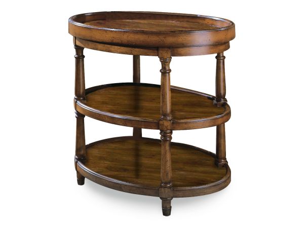 Hooker Furniture Oval Accent Table in Medium Wood