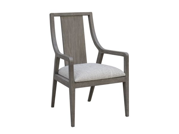 Drew & Jonathan Griffith Sling Back Arm Chair in Light Wood