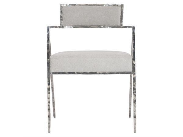 Bernhardt Interiors Torres Fabric Arm Chair in Silver