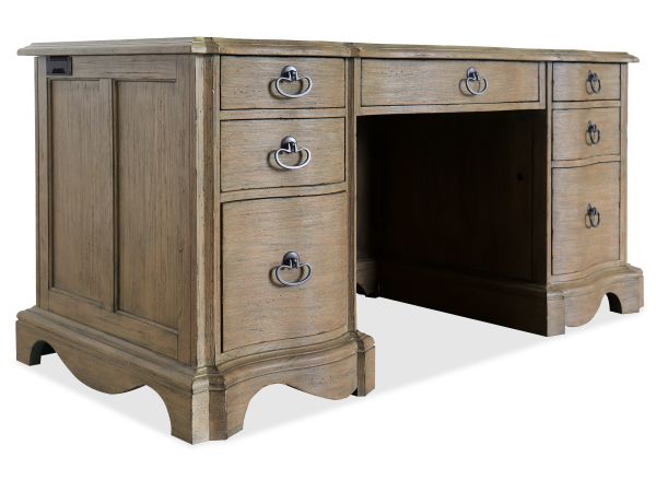 Hooker Furniture Corsica Junior Executive Desk in Light Wood