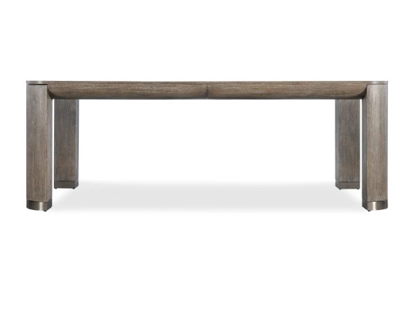 Hooker Furniture Modern Mood Leg Dining Table with 1-24in Leaf in Mink
