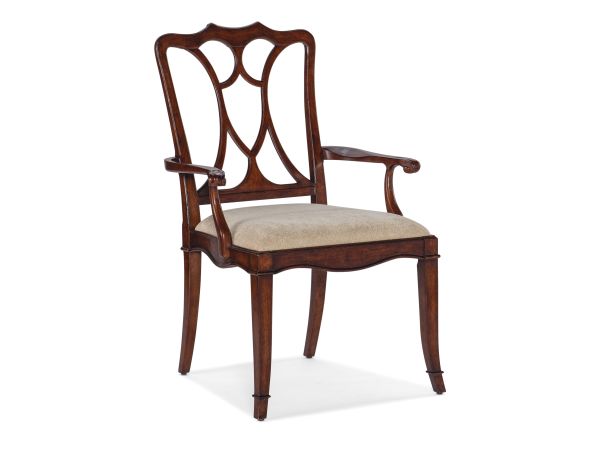 Hooker Furniture Charleston Upholstered Seat Arm Chair