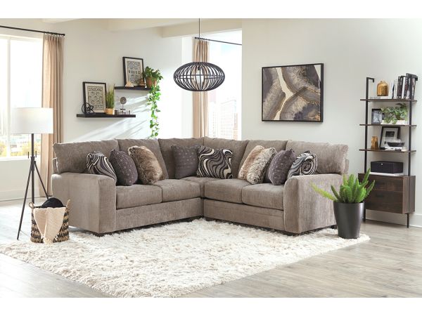 Jackson Furniture Kingston Sectional in Pewter