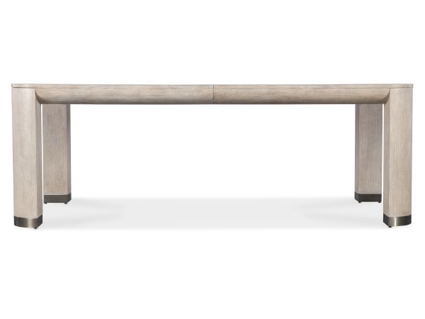 Hooker Furniture Modern Mood Leg Dining Table with 1-24in Leaf in Diamond